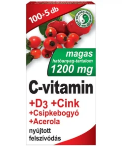 Dr. Chen C-vitamin 1200mg + D3 + Cink + Csipkebogyó + Acerola tabletta - 105 db
