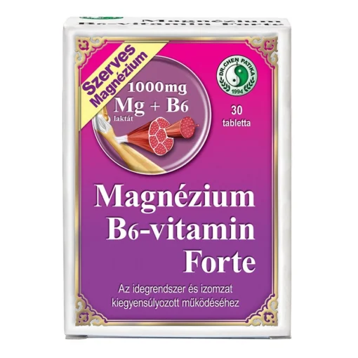 Dr. Chen Magnézium B6-vitamin forte tabletta - 30 db