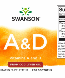 Swanson A&D vitamin halolajból - 250 db kapszula