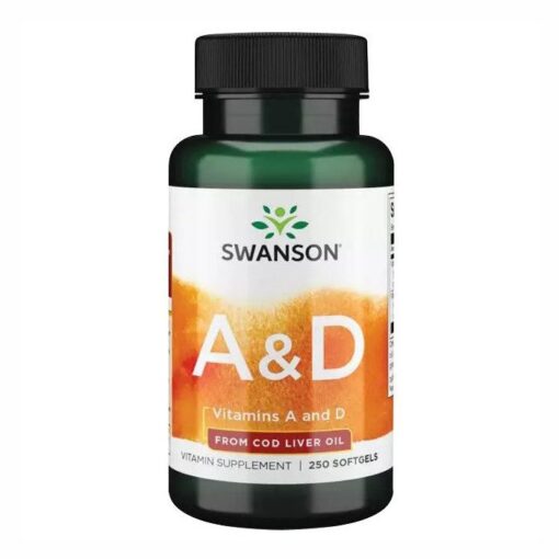 Swanson A&D vitamin halolajból - 250 db kapszula
