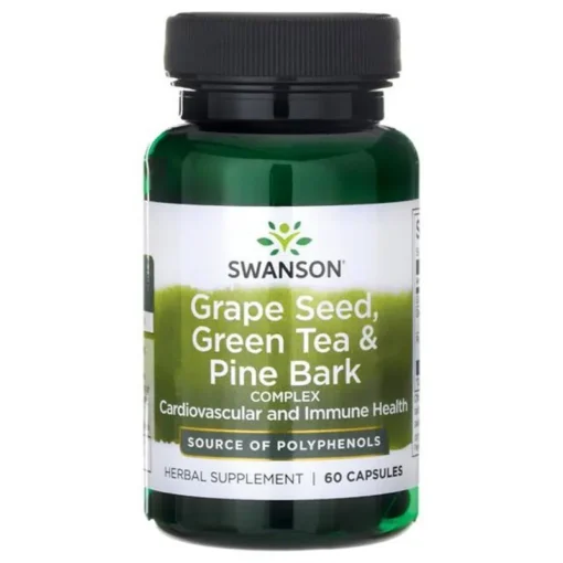 Swanson Szőlőmag, zöld tea, fenyőkéreg - 60 db kapszula
